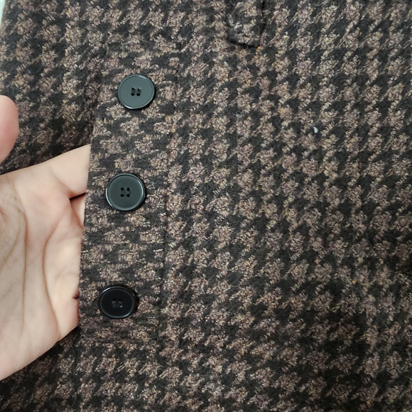 Halogen (Nordstrom) Women's Tweed Houndstooth A-Line Mini Skirt with Pockets - Picture 4 of 5